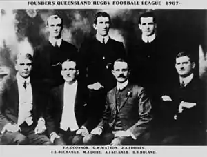 Watson (back mid), Dore (front 2nd from left)