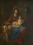 The Holy Family by Erasmus Quellinus the Younger. Early 17th century