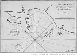 A map of the island in 1775