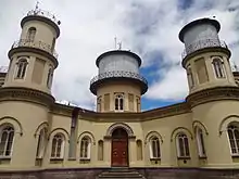 Image 8One of the Oldest Observatories in South America is the Quito Astronomical Observatory, founded in 1873 and located 12 minutes south of the Equator in Quito, Ecuador.  The Quito Astronomical Observatory is the National Observatory of Ecuador and is located in the Historic Center of Quito and is managed by the National Polytechnic School. (from Observational astronomy)