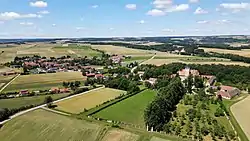 Aerial view of Röhrenbach, Lower Austria