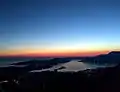 Night view from the road to the Bay of Kotor