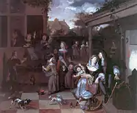 A Family on a Terrace, 1691