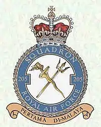 205 Sqn crest.