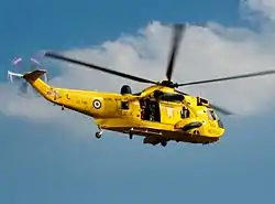 Sea King HAR3 of No. 202 Squadron (E-Flight) based at RAF Leconfield.