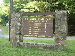 R. B. Winter State Park a Pennsylvania state park is on Pennsylvania Route 192 in Hartley Township.