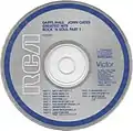 Standard "Blue Ring" RCA Victor label used on early US CDs from 1983 through 1987