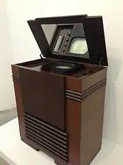 First U.S. commercial TV set, the RCA Victor TRK 12 (1939)