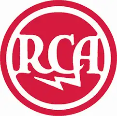 Early RCA logo. This logo and later variations of it was revived by BMG after it purchased RCA Records from GE.