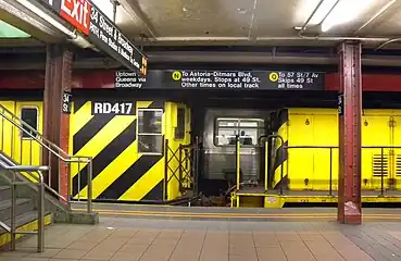 A New York City Subway work train