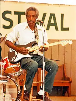 Burnside performing in Knoxville, Tennessee, at the 1982 World's Fair