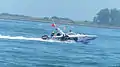 ROCMC M8 Motor Boat catching divers in sea