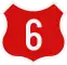 National Road 6 shield}}