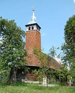 Wooden church in Brădățel