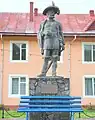 Statue of Atanasie Moț Dâmbul, local hero in the 1848 Revolution (Suciu de Sus)