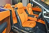 Rolls-Royce Dawn Standard Edition Bespoke orange interior, seating configuration