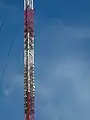 Main mast, Polskie Radio Program I antenna at 236 m (774.28 ft); RMF FM antenna at 213 m (698.82 ft)