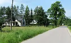 Roadside houses in Rumianka