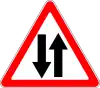 End of one-way traffic