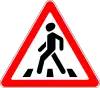 Pedestrian crossing ahead