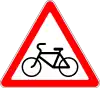 Bicyclists ahead