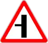 Minor road three-way intersection