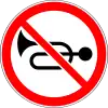 No audible warning devices