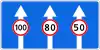 Speed limit lanes