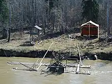 Fish wheel used in Alaska