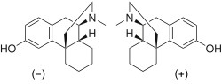 Chemical structure of morphanol.