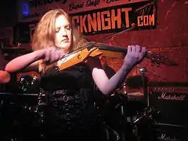 Rachel Barton Pine on electric violin