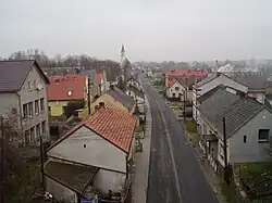 Racławice Śląskie from a disused rail bridge