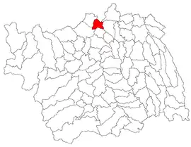 Location in Bacău County