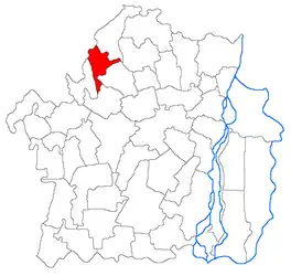 Location in Brăila County