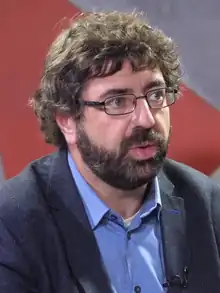 Radomir Lazović during an interview in October 2022