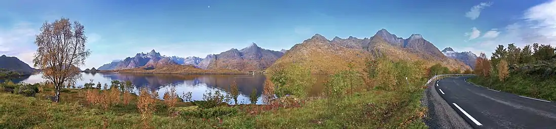 Rafsundet in September, Northern Norway