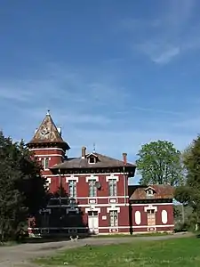 The Romanian Railways station in Merișani, built 1898