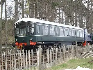 British Rail BEMU, operationally fare paying from 1955 to 1966, now acting as a shunting train.