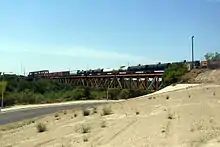 Tex-Mex Railway International Bridge view from Laredo