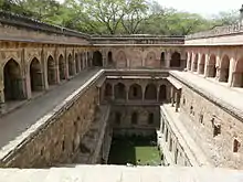 The Rajon ki Baoli stepwell was built by Sikandar Lodi in 1516.