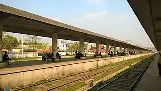 Platform of Rajshahi Railway Station