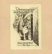 Bookplate for Nancy Lincoln Binner