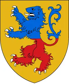 Arms of Sadleir of Standon