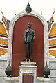 Statue of King Ananda, erected by his brother, King Bhumibol, Wat Suthat, Bangkok, 1959