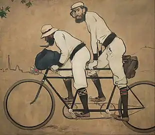 Ramon Casas and Pere Romeu on a Tandem by Ramon Casas (1897)