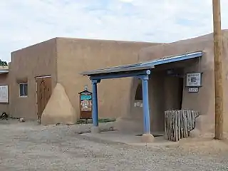 Ranchos de Taos Plaza shop and church building