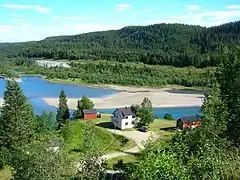 Seen from European route 6, south of Reinforsen