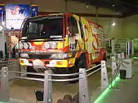 The Dakar Rally-winning Ranger FT97 on display