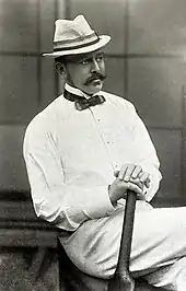 Black and white posed photograph of Lord Harris
