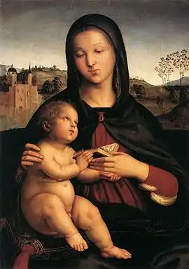 Raphael, Madonna and Child with the Book